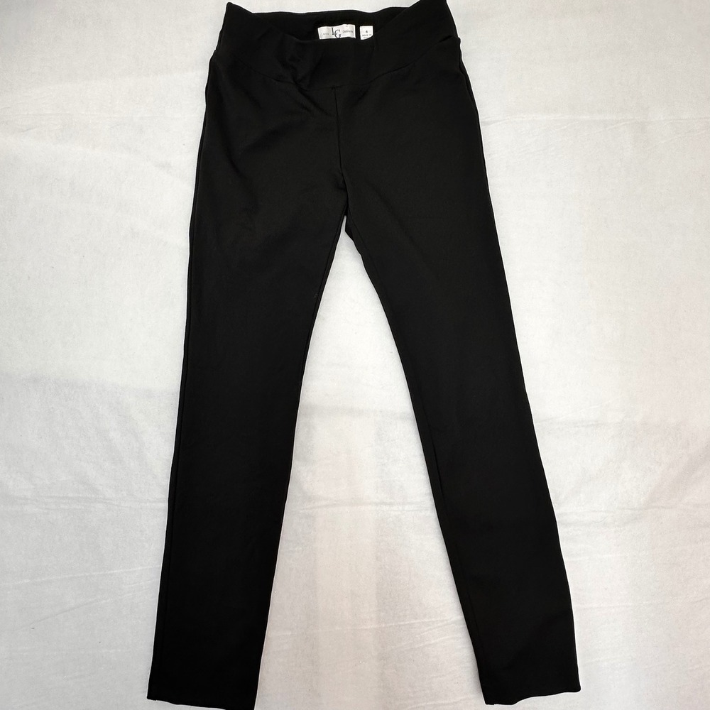 Lena Gabrielle Womens Black Pull On Stretch Dress Pants‎ Trousers Size 4
